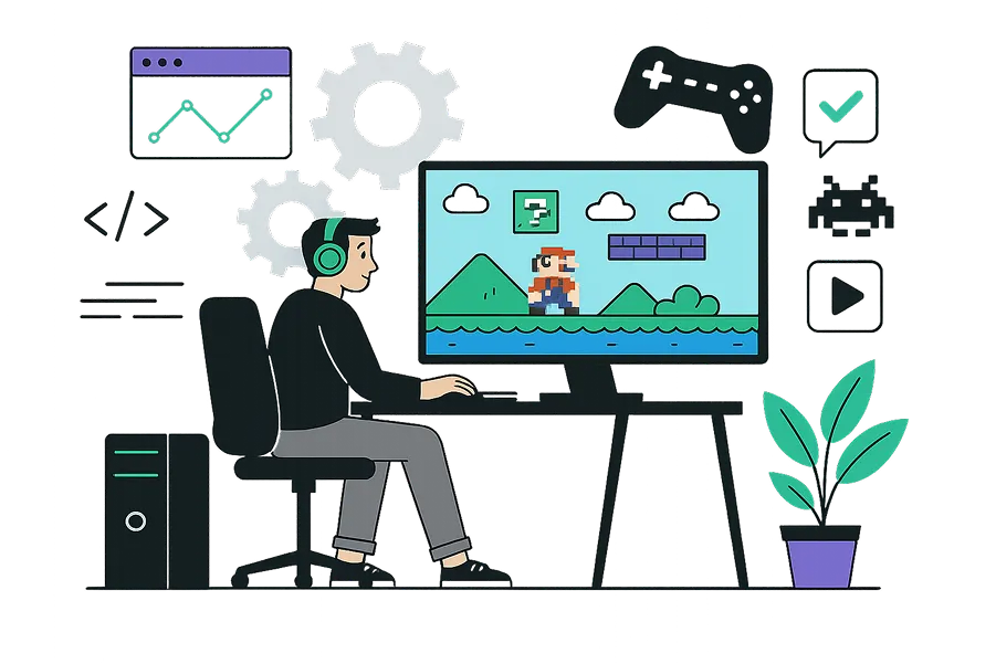 Game development illustration